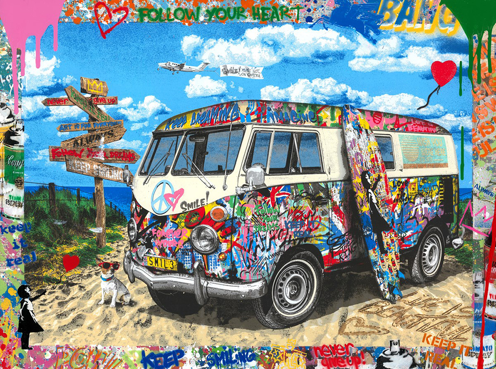 Let The Good Times Roll original on paper ミスター・ブレインウォッシュ Mr.Brainwash